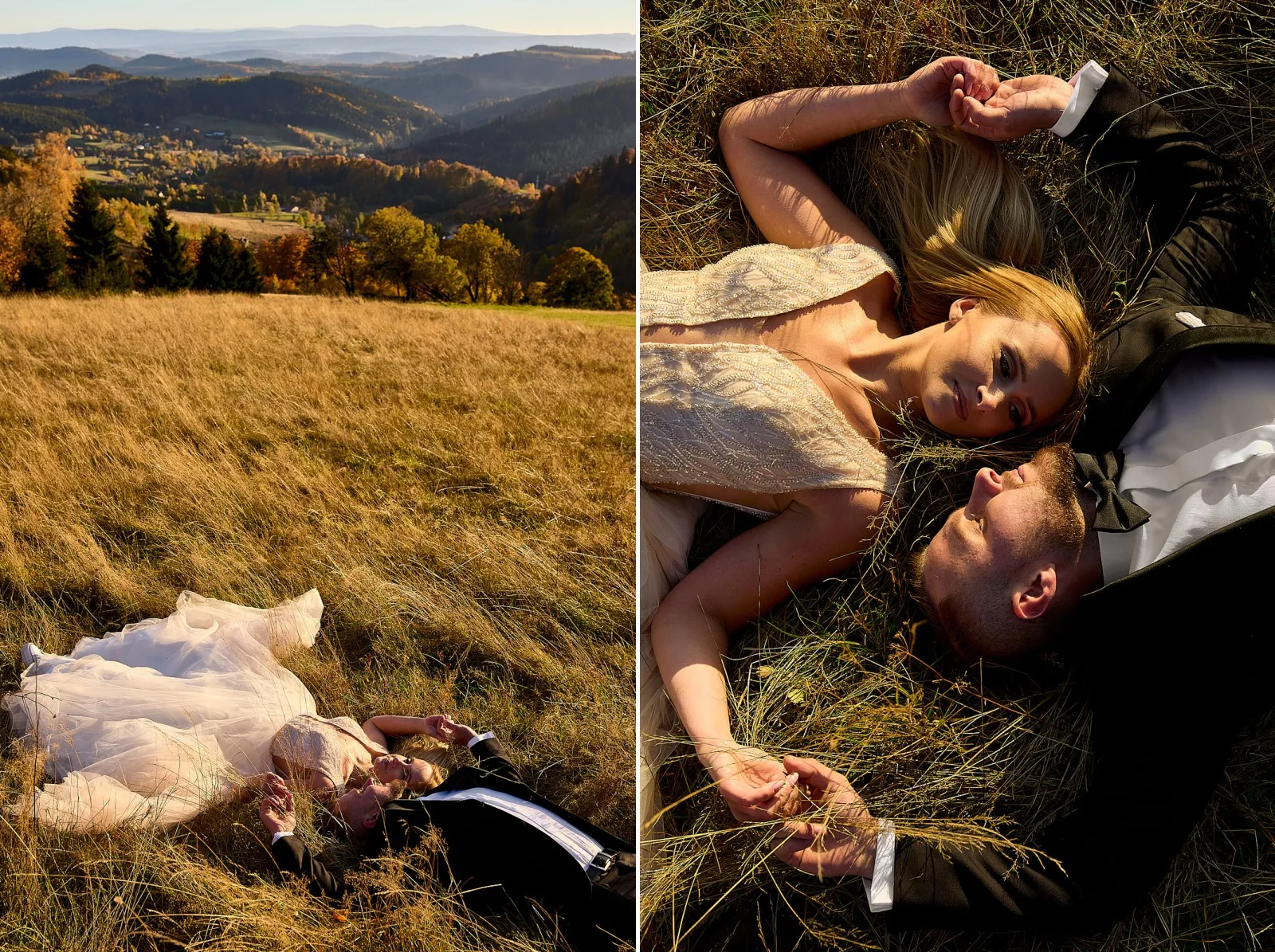 Fotograf ślubny Krystian Papuga - sesja plenerowa w górach na Dolnym Śląsku.